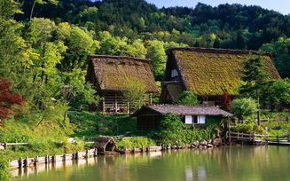 беседка, cites, farm, лес, беревья, дом, япония, japan, вода., houses беседка, cites, farm, лес, беревья, дом, япония, japan, вода., houses